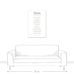 Christmas House Rules Canvas Wall Art -Michaels X-Mas Decor D518453S 5