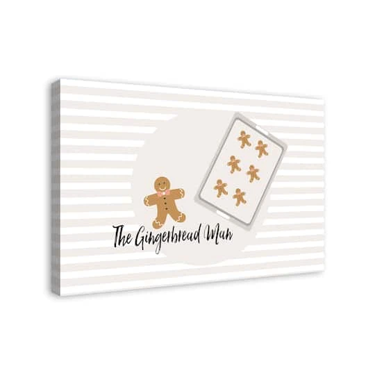 The Gingerbread Man 24x36 Canvas Wall Art 5 The Gingerbread Man 24x36 Canvas Wall Art - Image 3