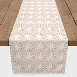 Peppermint Candy 16x72 Poly Twill Table Runner -Michaels X-Mas Decor D518485S 2