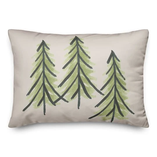 Three Trees 14x20 Throw Pillow 3 Three Trees 14x20 Throw Pillow