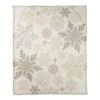 Snowflake Pattern 50x60 Coral Fleece Blanket -Michaels X-Mas Decor D518503S 1