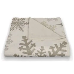 Snowflake Pattern 50x60 Coral Fleece Blanket 8 Snowflake Pattern 50x60 Coral Fleece Blanket -Michaels X-Mas Decor D518503S 2