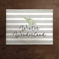 Winter Wonderland 18x14 Poly Twill Placemat 7 Winter Wonderland 18x14 Poly Twill Placemat -Michaels X-Mas Decor D518516S 2