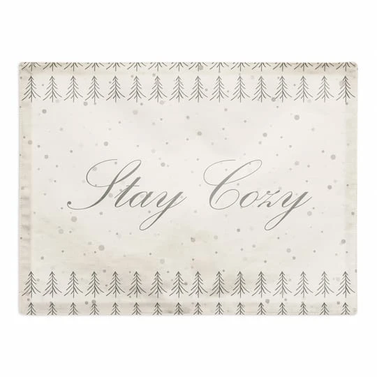 Tree Stay Cozy 18x14 Poly Twill Placemat 3 Tree Stay Cozy 18x14 Poly Twill Placemat