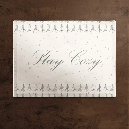 Tree Stay Cozy 18x14 Poly Twill Placemat 5 Tree Stay Cozy 18x14 Poly Twill Placemat - Image 3