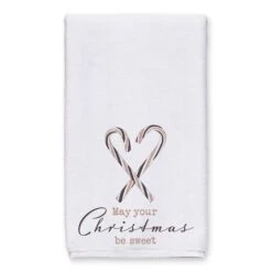 Designs Direct Sweet Christmas Candy Cane Tea Towels Set -Michaels X-Mas Decor D518532S 2