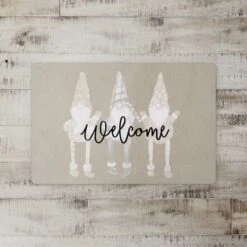 Gnome Welcome 27x18 Floor Mat -Michaels X-Mas Decor D518536S 2