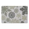 Snowflake Pattern 27x18 Floor Mat -Michaels X-Mas Decor D518538S 1