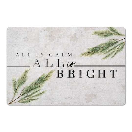 All Is Bright 27x18 Floor Mat 4 All Is Bright 27x18 Floor Mat - Image 2