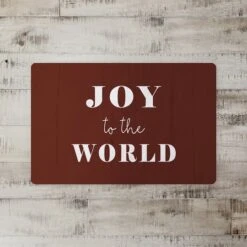 Joy To The World 27x18 Floor Mat -Michaels X-Mas Decor D518548S 2