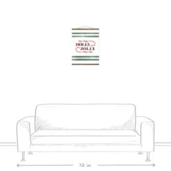 Holly Jolly Candy 16x20 Teak Hanging Canvas 9 Holly Jolly Candy 16x20 Teak Hanging Canvas -Michaels X-Mas Decor D518549S 3