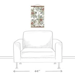 Fa La La La 12x18 Teak Hanging Canvas 9 Fa La La La 12x18 Teak Hanging Canvas -Michaels X-Mas Decor D518553S 3