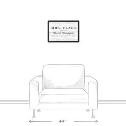 Mrs. Claus Bed Breakfast 18x12 Black Framed Canvas 11 Mrs. Claus Bed Breakfast 18x12 Black Framed Canvas -Michaels X-Mas Decor D518559S 4