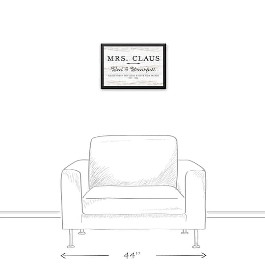 Mrs. Claus Bed Breakfast 18x12 Black Framed Canvas 7 Mrs. Claus Bed Breakfast 18x12 Black Framed Canvas - Image 5