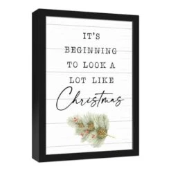Look Like Christmas Canvas Wall Art In Black Frame -Michaels X-Mas Decor D518560S 2