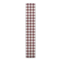 Red Gray Plaid 16x72 Cotton Twill Runner -Michaels X-Mas Decor D518562S 3