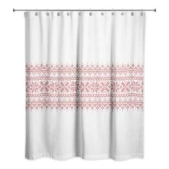 Knit Snowflakes Shower Curtain