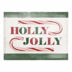 Holly Jolly Candy 18x14 Cotton Twill Placemat 6 Holly Jolly Candy 18x14 Cotton Twill Placemat -Michaels X-Mas Decor D518570S 1 1