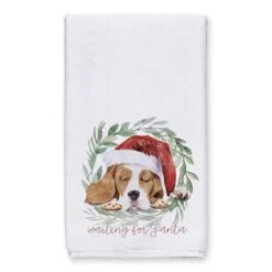 Santa Dog Tea Towels - Set Of 3 -Michaels X-Mas Decor D518595S 2