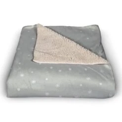 Snowy Calm Bright 50x60 Sherpa Fleece Blanket -Michaels X-Mas Decor D518598S 2