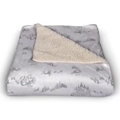 Snowy Town 50x60 Sherpa Fleece Blanket -Michaels X-Mas Decor D518602S 2