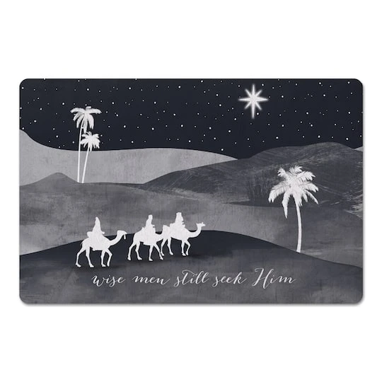 Wise Men Seek Him 27x18 Floor Mat 3 Wise Men Seek Him 27x18 Floor Mat