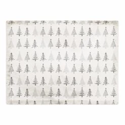 Designs Direct Christmas Trees 18" X 14" Cotton Twill Placemat -Michaels X-Mas Decor D518624S 1 1