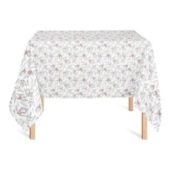 Holly And Leaves 58x58 Tablecloth 7 Holly And Leaves 58x58 Tablecloth -Michaels X-Mas Decor D518631S 2