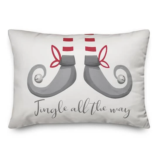 Elf Jingle All The Way 14x20 Throw Pillow 3 Elf Jingle All The Way 14x20 Throw Pillow