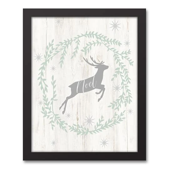 Noel Deer 11x14 Black Framed Canvas 3 Noel Deer 11x14 Black Framed Canvas