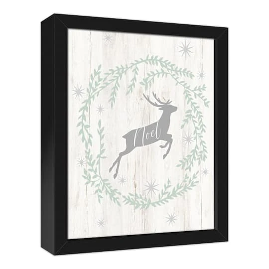 Noel Deer 11x14 Black Framed Canvas 5 Noel Deer 11x14 Black Framed Canvas - Image 3