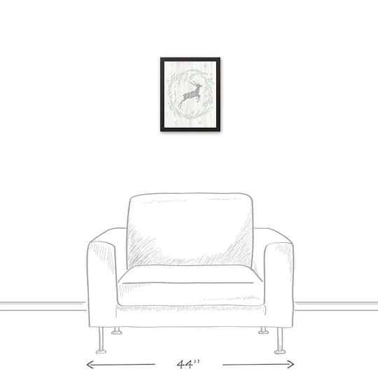 Noel Deer 11x14 Black Framed Canvas 7 Noel Deer 11x14 Black Framed Canvas - Image 5