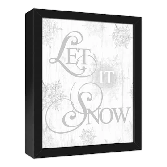 Let It Snowflakes 11x14 Black Framed Canvas 5 Let It Snowflakes 11x14 Black Framed Canvas - Image 3