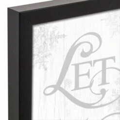 Let It Snowflakes 11x14 Black Framed Canvas 10 Let It Snowflakes 11x14 Black Framed Canvas -Michaels X-Mas Decor D518647S 3