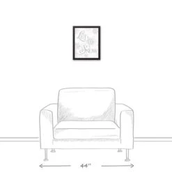 Let It Snowflakes 11x14 Black Framed Canvas 11 Let It Snowflakes 11x14 Black Framed Canvas -Michaels X-Mas Decor D518647S 4