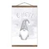 Gnoel Gnome 12x18 Teak Hanging Canvas 2 Gnoel Gnome 12x18 Teak Hanging Canvas -Michaels X-Mas Decor D518650S 1