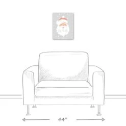 Ho Ho Ho Santa 11x14 Canvas Wall Art -Michaels X-Mas Decor D518651S 5
