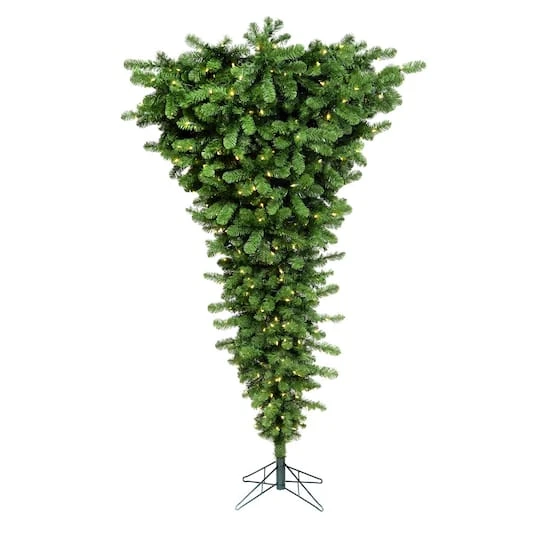 5.5ft. Pre-Lit Green Upside Down Artificial Christmas Tree, Warm White Dura-Lit LED Lights 3 5.5ft. Pre-Lit Green Upside Down Artificial Christmas Tree, Warm White Dura-Lit LED Lights