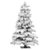 7ft. Unlit Flocked Spruce Artificial Christmas Tree 2 7ft. Unlit Flocked Spruce Artificial Christmas Tree -Michaels X-Mas Decor D522350S 1