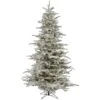 7.5ft. Pre-Lit Flocked Sierra Fir Artificial Christmas Tree, Pure White Dura-Lit® LED Lights 1 7.5ft. Pre-Lit Flocked Sierra Fir Artificial Christmas Tree, Pure White Dura-Lit® LED Lights -Michaels X-Mas Decor D522409S 1