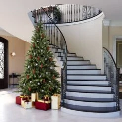 4.5ft. Pre-Lit Camdon Fir Artificial Christmas Tree, Clear Dura-Lit® LED Lights -Michaels X-Mas Decor D522479S 2