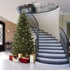 7.5ft. Pre-Lit Fresh Fraser Fir Artificial Christmas Tree, Warm White LED Lights -Michaels X-Mas Decor D522563S 2