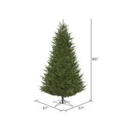 7.5ft. Pre-Lit Fresh Fraser Fir Artificial Christmas Tree, Warm White LED Lights -Michaels X-Mas Decor D522563S 4