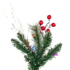 4.5ft. Pre-Lit Snow Tipped Pine & Berry Artificial Christmas Tree, Warm White LED Lights -Michaels X-Mas Decor D522589S 3