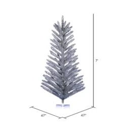 7ft. Unlit Vintage Aluminum Artificial Christmas Tree -Michaels X-Mas Decor D522609S 4
