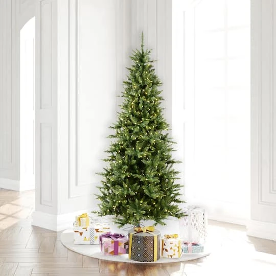 7.5ft. Pre-Lit Slim Camdon Fir Artificial Christmas Tree, Warm White Dura-Lit® LED Lights 5 7.5ft. Pre-Lit Slim Camdon Fir Artificial Christmas Tree, Warm White Dura-Lit® LED Lights - Image 3