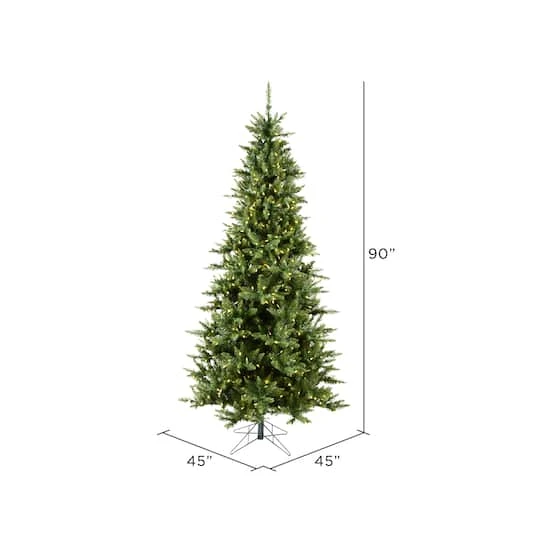 7.5ft. Pre-Lit Slim Camdon Fir Artificial Christmas Tree, Warm White Dura-Lit® LED Lights 7 7.5ft. Pre-Lit Slim Camdon Fir Artificial Christmas Tree, Warm White Dura-Lit® LED Lights - Image 5