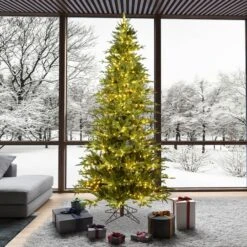 9ft. Pre-Lit Kamas Fraser Fir Artificial Christmas Tree, Warm White Low Voltage LED Lights 7 9ft. Pre-Lit Kamas Fraser Fir Artificial Christmas Tree, Warm White Low Voltage LED Lights -Michaels X-Mas Decor D522714S 2