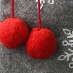 18" Gray Christmas Stocking With Snowflakes -Michaels X-Mas Decor D531296S 3