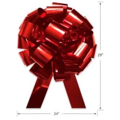 Gwen Studios 24" Giant Red Waterproof Car Bow -Michaels X-Mas Decor D537995S 2